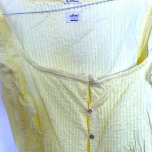 Artizia Wilfred ruffled top. Never worn and in perfect condition.